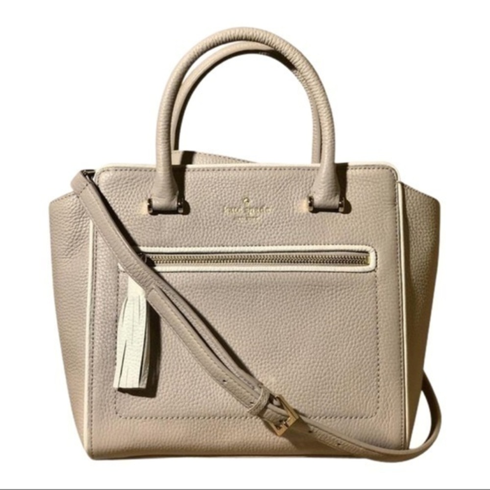 Kate Spade Allyn Chester Street Rose Cloud Pink Cream Leather Crossbody Bag